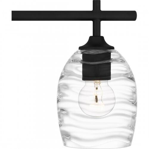 Quoizel LCY8622MBK Lucy Bath 3 lights matte black. Bath Light