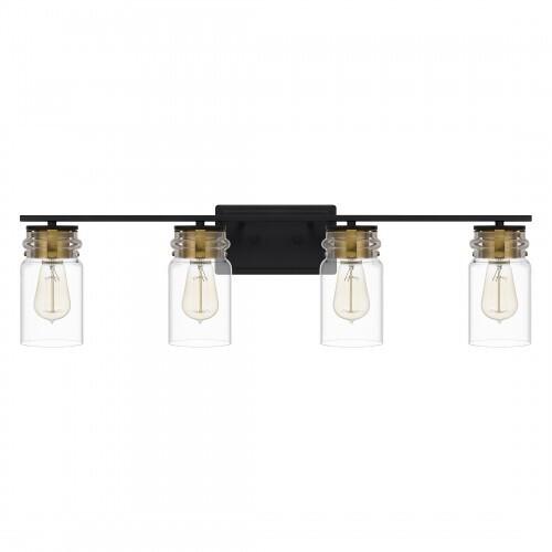 Quoizel KEE8632MBK Keesey Bath 4 lights matte black Bath