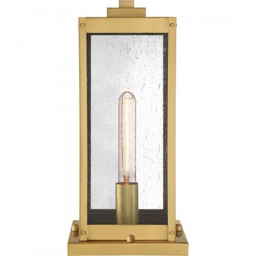 Quoizel WVR9106A Westover Outdoor pier base 1light antique brass Outdoor Lantern
