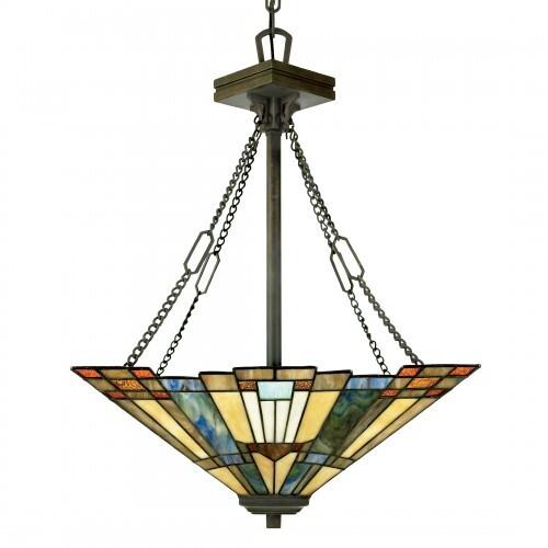 Quoizel TFIK2817VA Inglenook Pendant tiffany 3l vltn brnz Pendant