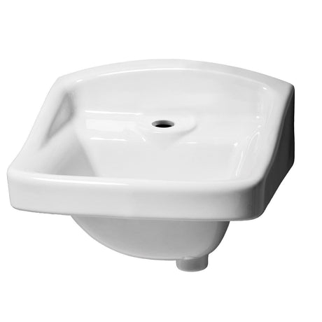 Gerber GNH12661 White Monticello I Single Hole Wall Hung Commercial Hygenic Basin