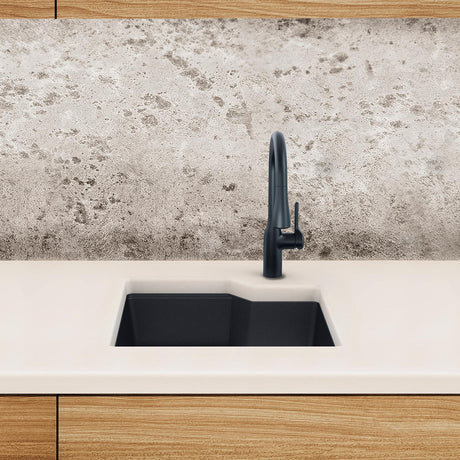 KINDRED MGS2022U-9MBKN Granite Series 22.06-in LR x 19.69-in FB Undermount Single Bowl Granite Kitchen Sink in Matte Black In Matte Black