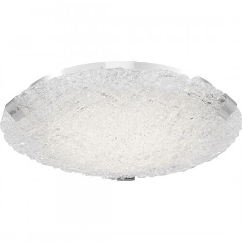 Quoizel PCWR1615C Winter Led 15"d semi flush plsh chrm Flush Mount