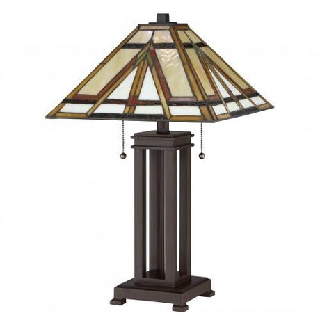 Quoizel TF2095TRS Gibbons Table lamp tiffany russet Table Lamp