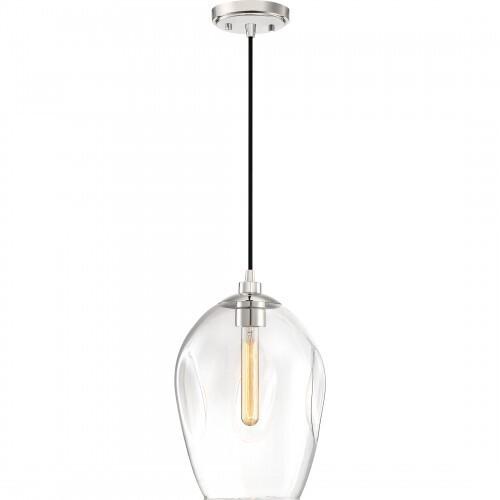 Quoizel NGA1510PK Nostalgia Mini pendant 1 light polished nickel Mini Pendant
