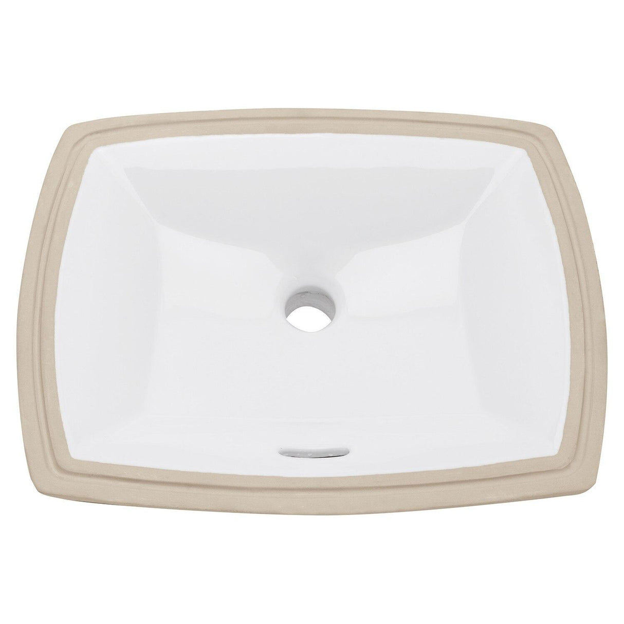 Gerber G0013760 White Burr Ridge Undercounter 19 5/8" X 16 5/8" Rectangular BAT...