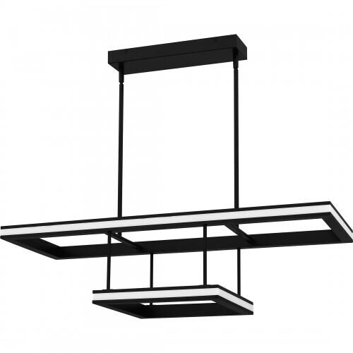 Quoizel PCAYD238MBK Aydin Linear chandelier led light matte black Island Light