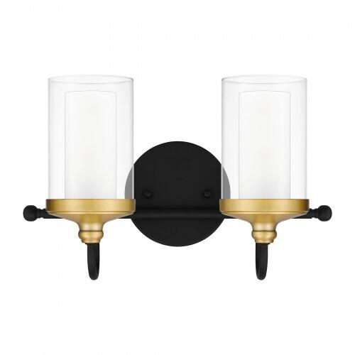 Quoizel ROW8615MBK Rowland Bath 2 lights matte black Bath