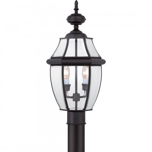Quoizel NY9042K Newbury Outdoor post myst blck 2l Outdoor Lantern