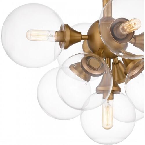 Quoizel GLI1720BWS Glinda Semi flush 5 lights brushed weathered br Semi-Flush Mount