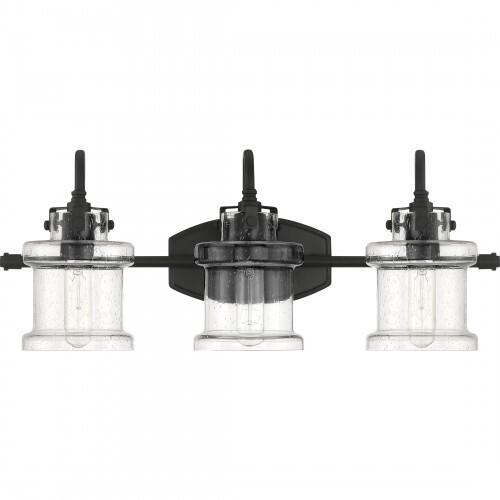 Quoizel DNY8603EK Danbury Bath 3 light earth black Bath Light