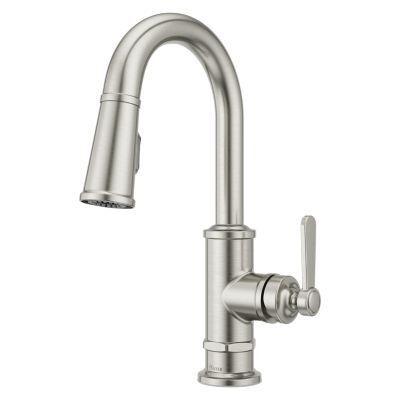 Pfister Stainless Steel 1-handle Pull-down Bar/prep Kitchen Faucet GT572-TDS