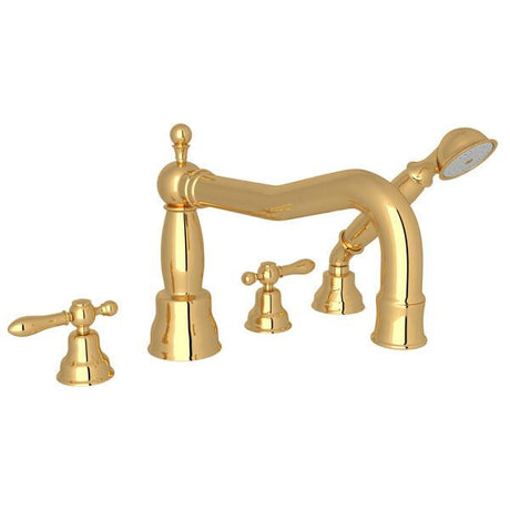 ROHL AC262LM-IB Arcana™ 4-Hole Deck Mount Tub Filler With Column Spout