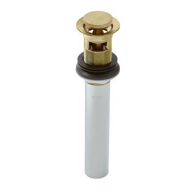 Pfister Brushed Gold Push and Seal All Metal Drain 972-101BG