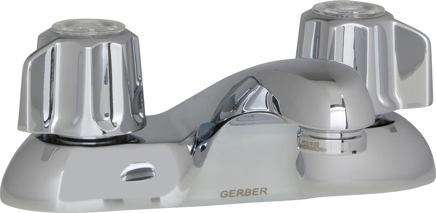 Gerber G074341165 Chrome Classics Two Handle Centerset Lavatory Faucet W/ META...