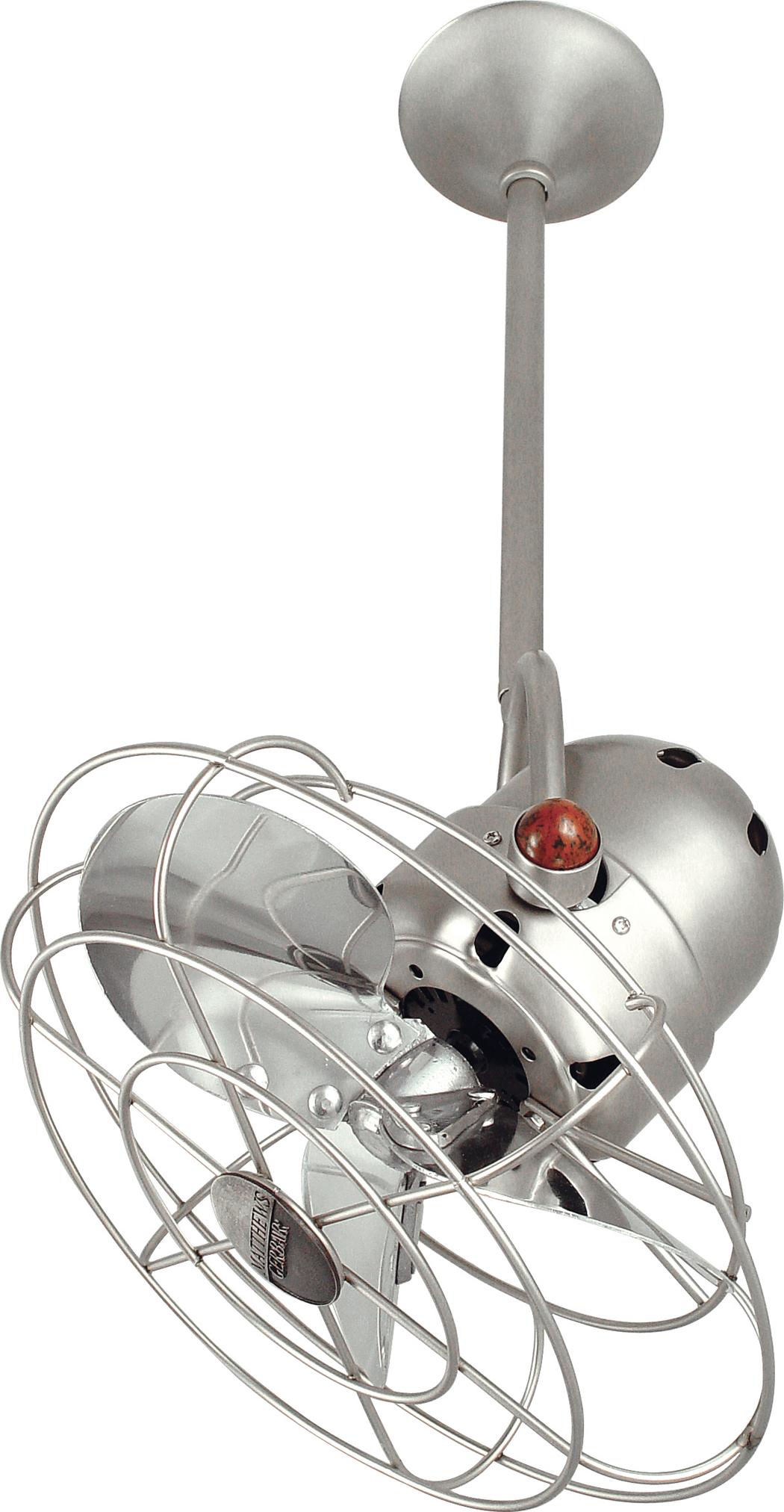 Matthews Fan BD-BN-MTL Bianca Direcional ceiling fan in Brushed Nickel finish with metal blades.