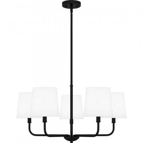 Quoizel GGR5028MBK Gallagher Chandelier 5 lights matte black Chandelier
