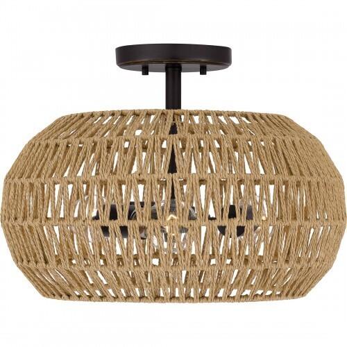 Quoizel QSF4034PN Quoizel Semi-Flush Mount Semi flush 3 lights palladian bronze Semi-Flush Mount