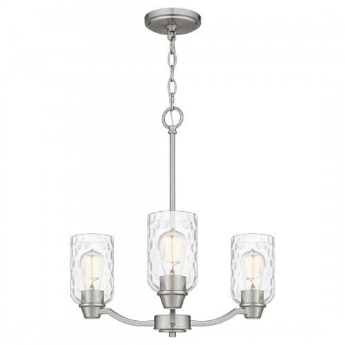 Quoizel ACA5020BN Acacia Chandelier 3 lights brushed nickel Chandelier