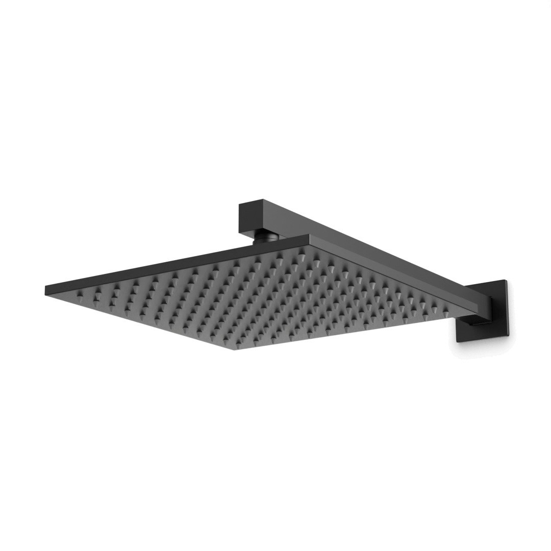 Artos Edge 10" Rain Shower Head on Ceiling Mount Arm Matte Black – F907-50BK
