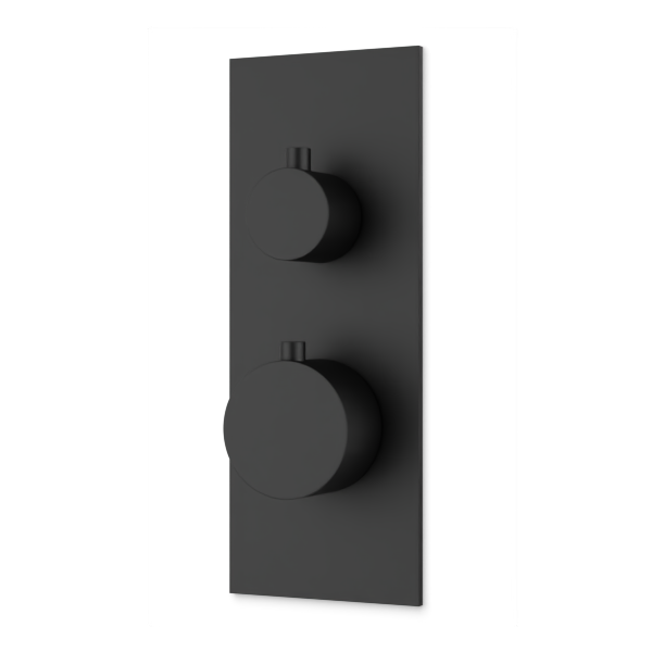 Artos Otella Thermostat with 3-Way Diverter & Off Position Linear Trim Kit Matte Black – F903B-63TKBK