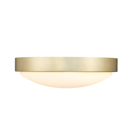 Gabi 10" Flush Mount in Brushed Champagne Bronze with Opal Glass
