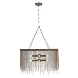 Cleo 8 Light Pendant in Rubbed Bronze