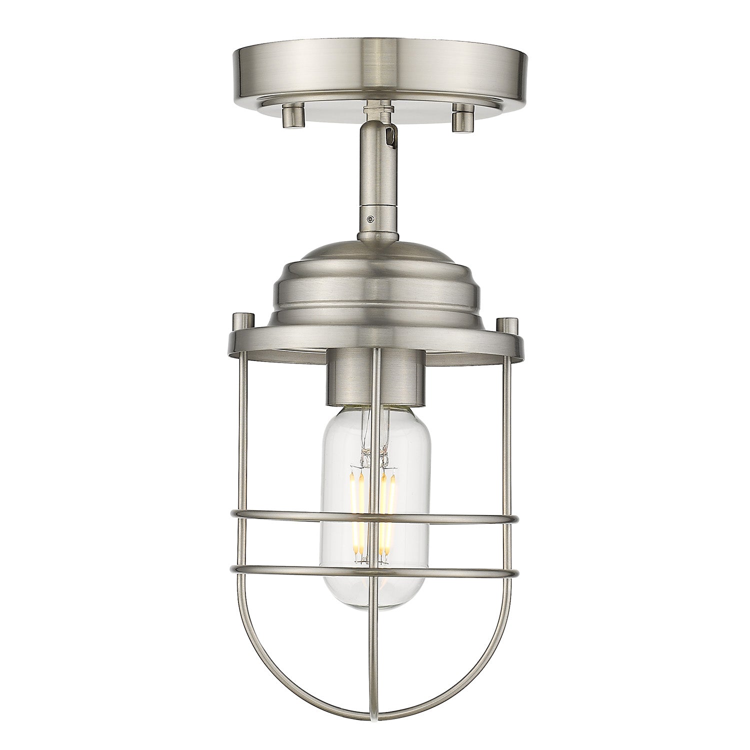 Seaport Semi-Flush in Pewter