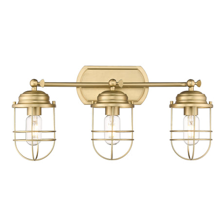 Seaport 3-Light Bath Vanity in Brushed Champagne Bronze
