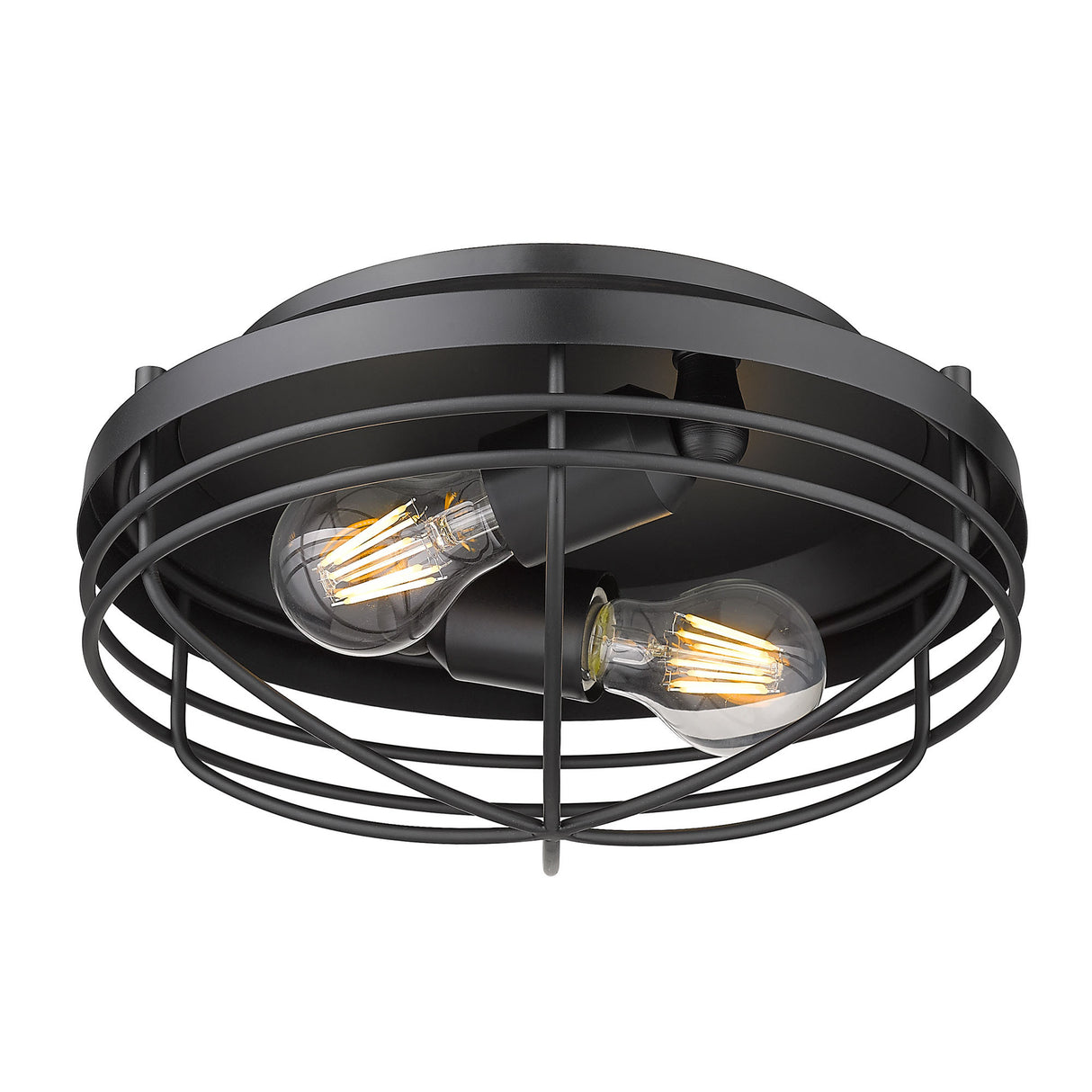 Seaport Flush Mount in Matte Black