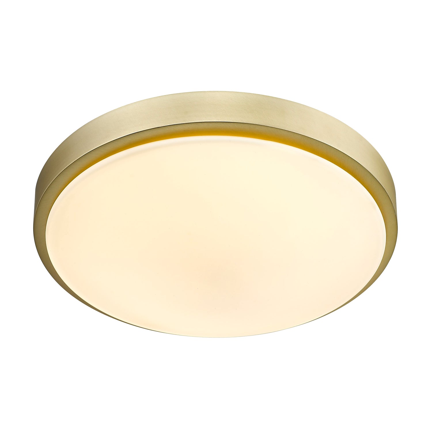 Gabi 13" Flush Mount in Brushed Champagne Bronze with Opal Glass