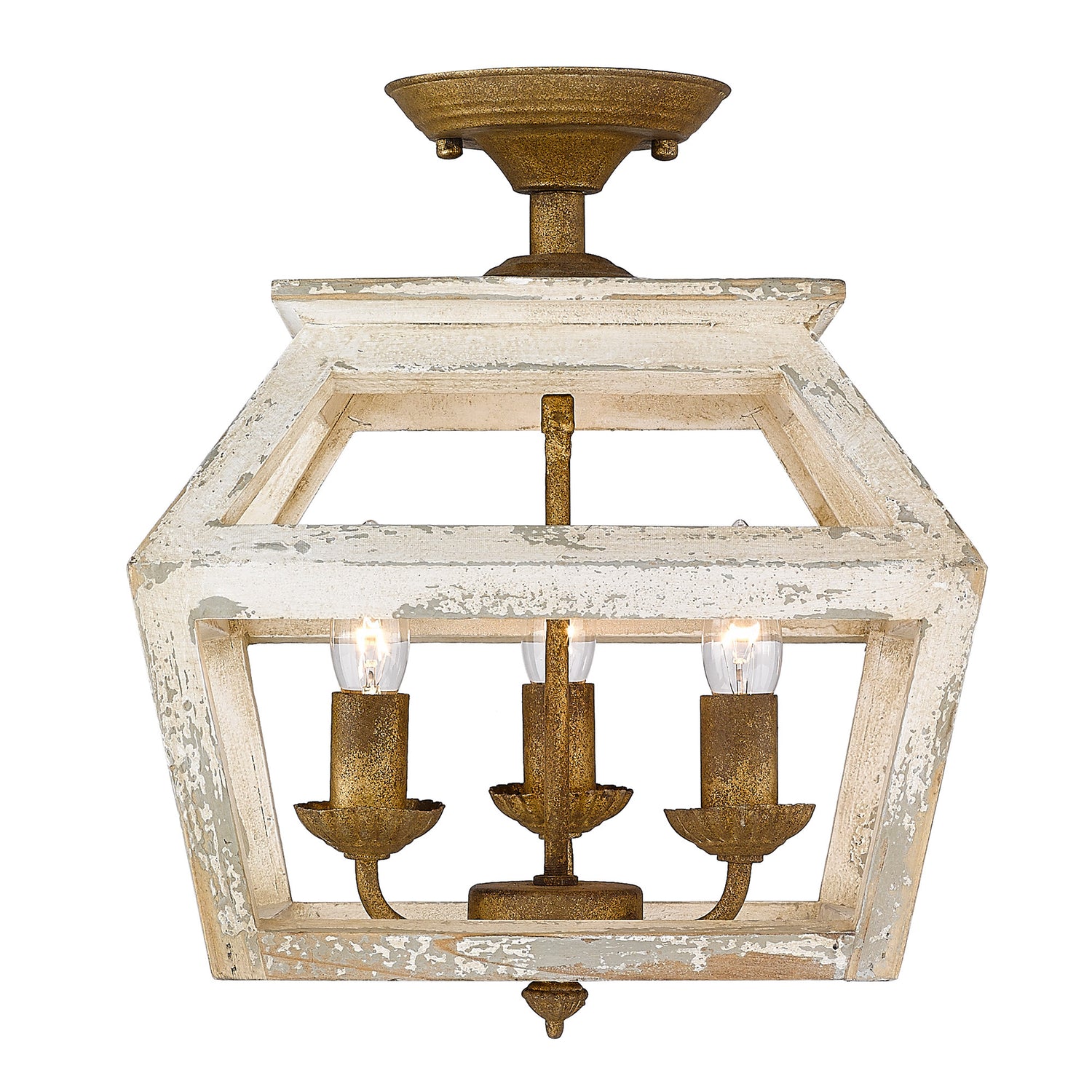 Haiden Semi-Flush in Burnished Chestnut