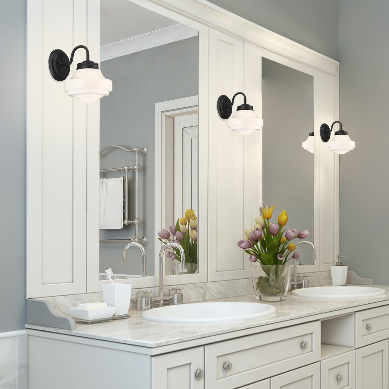 Ingalls Matte Black 1 Light Wall Sconce