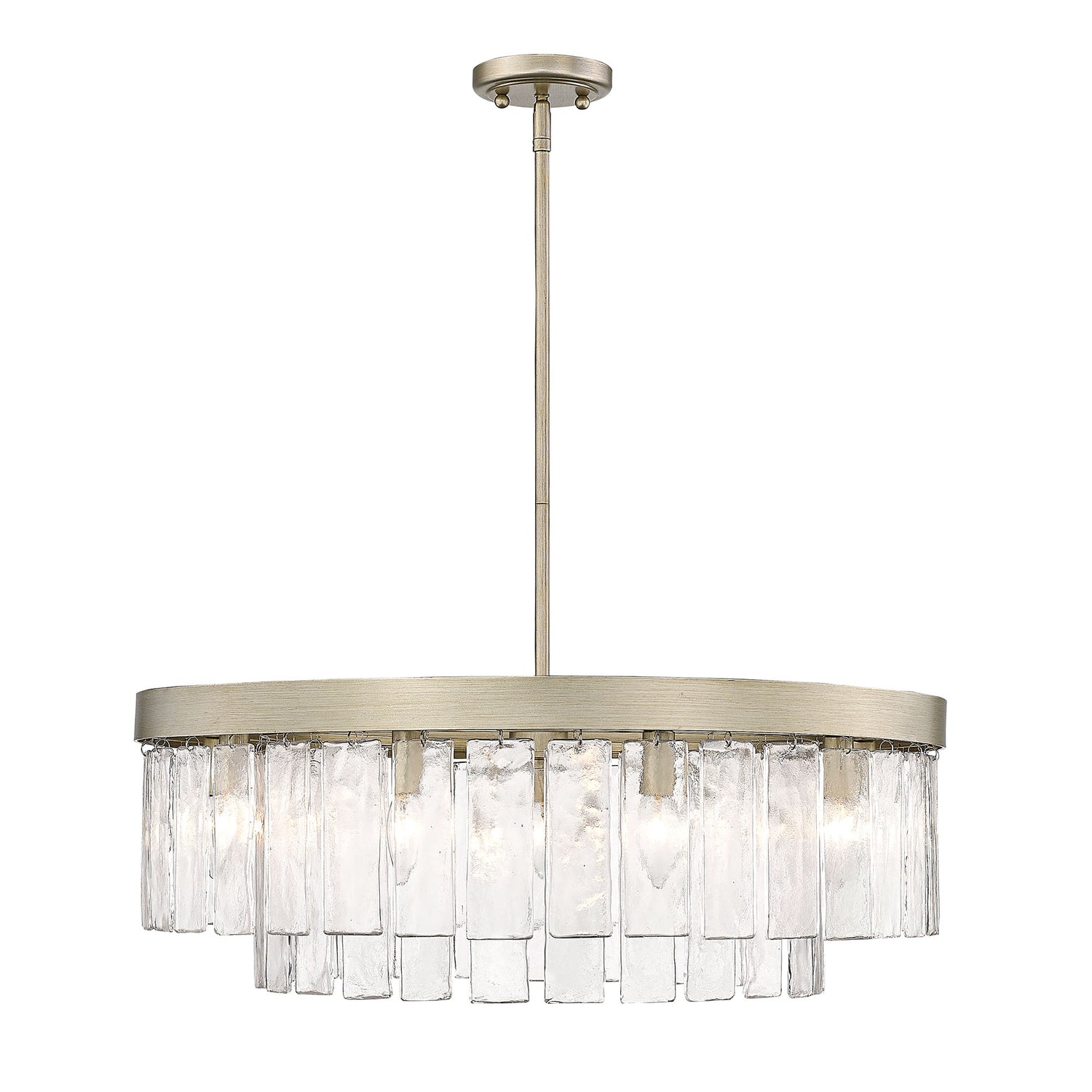 Ciara WG White Gold 9 Light Chandelier