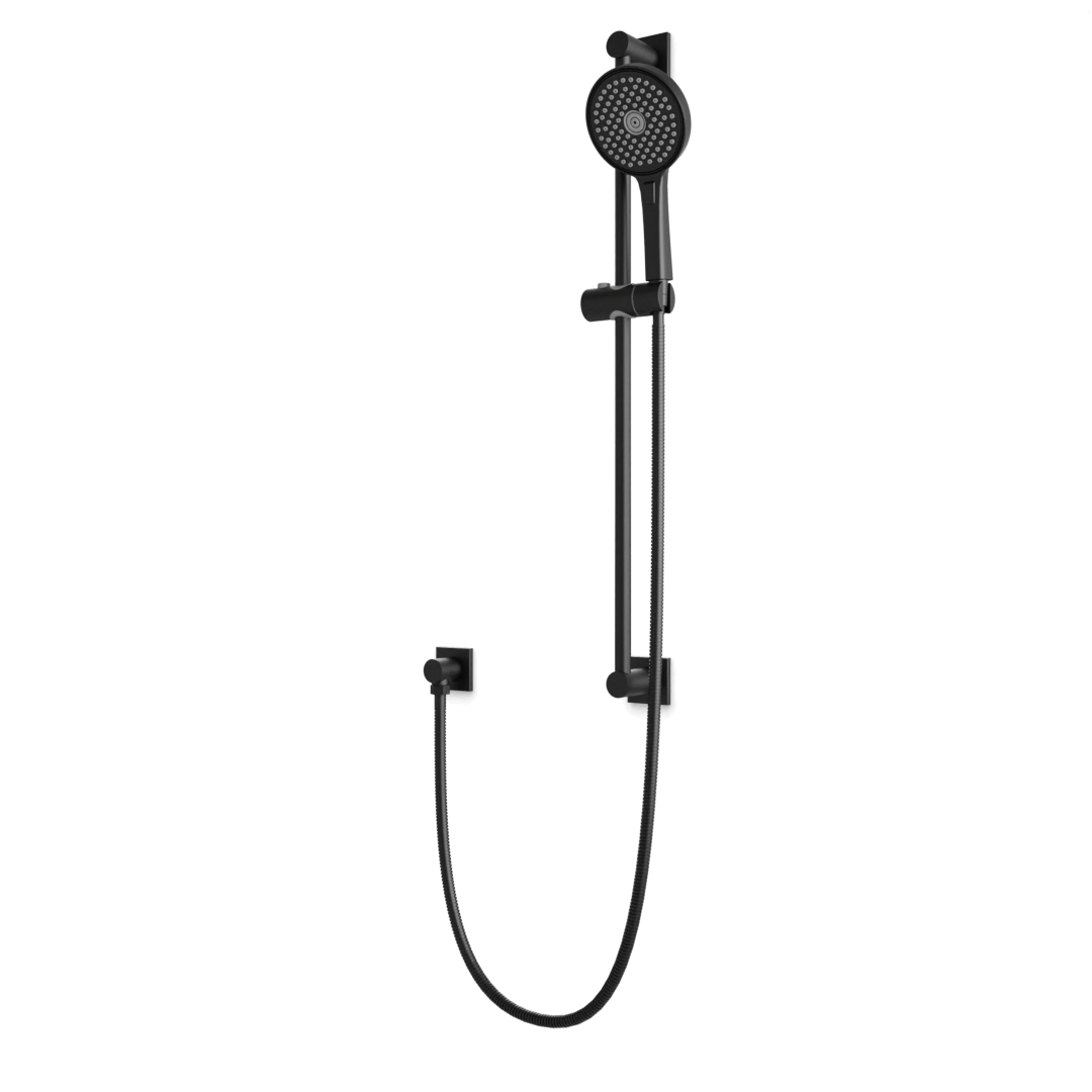 Artos Otella Multifunction Flexible Hose Slide Bar Kit with Separate Water Outlet Matte Black – F907-117BK