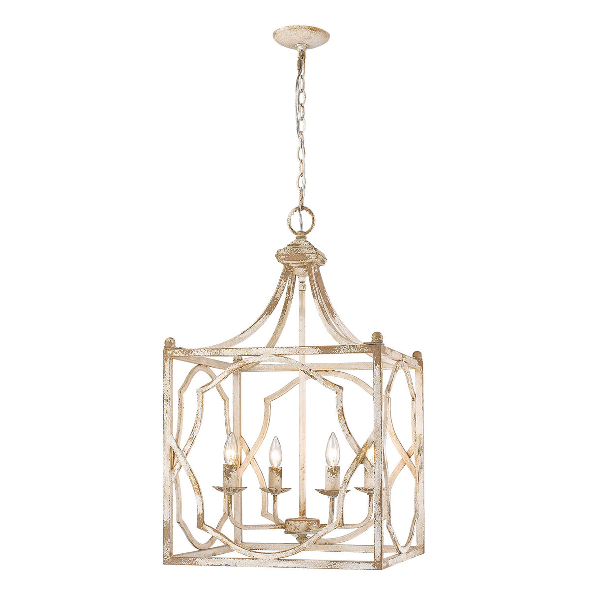 Laurent 4-Light Pendant in Antique Ivory