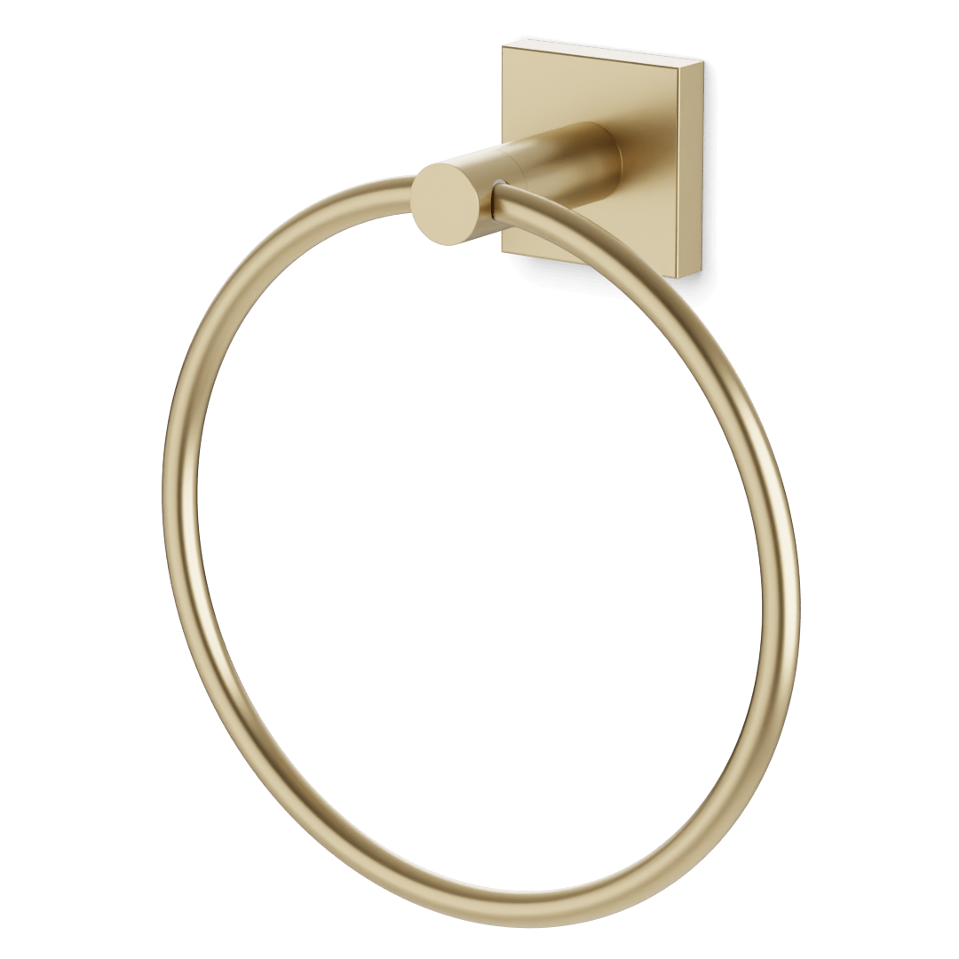 Artos Edge Towel Ring Satin Brass – TA545SB