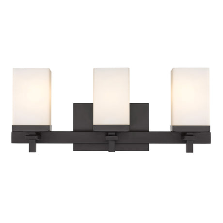 Maddox 3 Light Bath Vanity in Matte Black