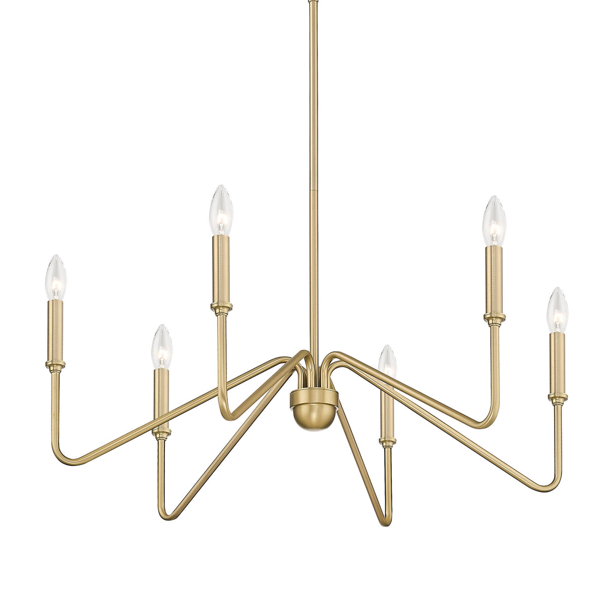 Kennedy BCB Brushed Champagne Bronze 6 Light Chandelier