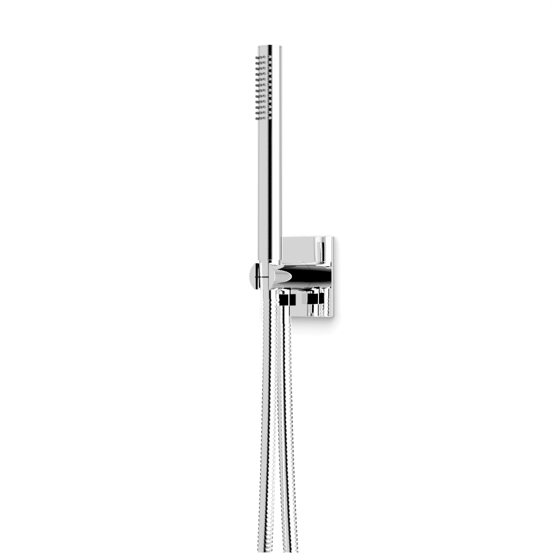Artos Otella Flexible Hose Handshower Kit with 3.25" Escutcheon Plate Chrome – F902-45CH