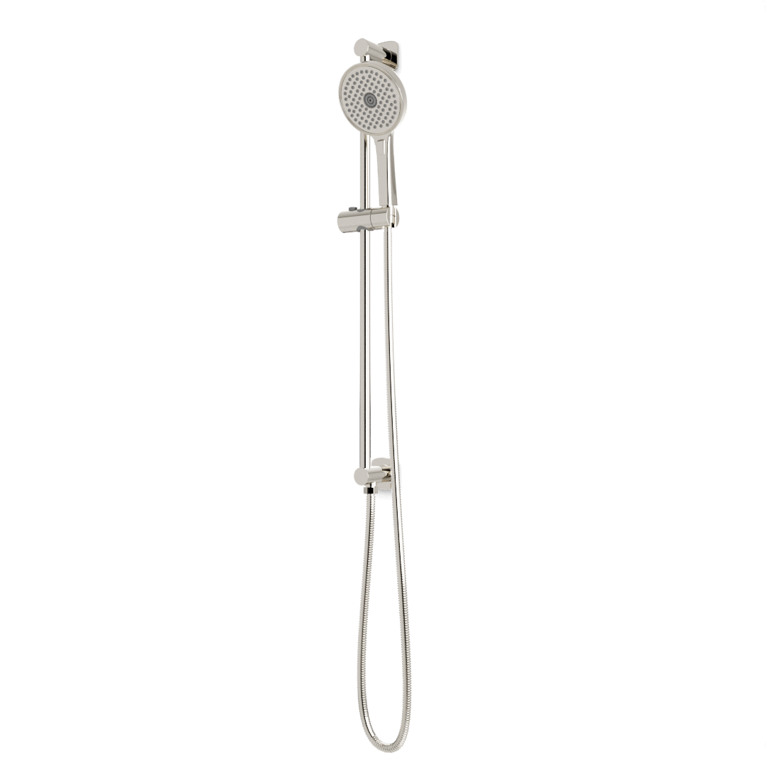 Artos Harmony Flexible Hose Integrated Slide Bar Kit Polished Nickel – F907-80TRPN