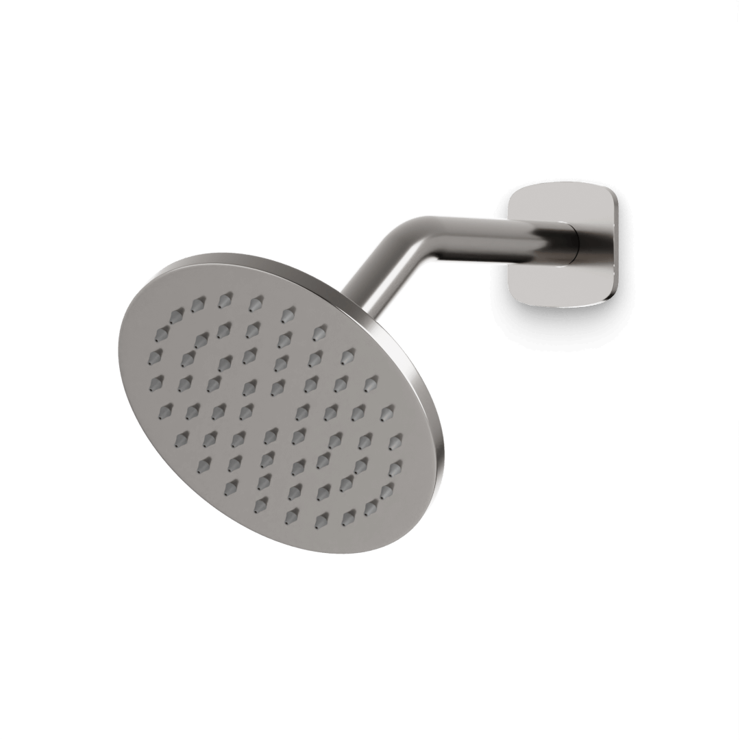 Artos Harmony 6" Shower Head on Angled Arm Brushed Nickel – F924A6BN