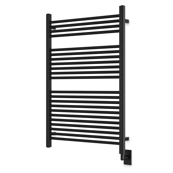 Artos Denby 44" x 30" Hardwired Heated Towel Rail Matte Black – M11175W-BK