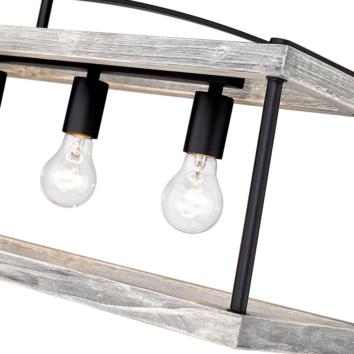 Teagan Linear Pendant in Natural Black with Gray Harbor Accents