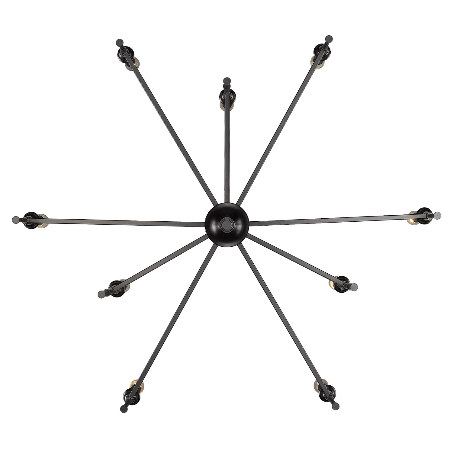 Landon 9 Light Chandelier in Matte Black