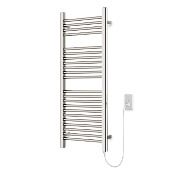 Artos Denby 44" x 18" Plug-In Heated Towel Rail Polished Nickel – M11145P-PN