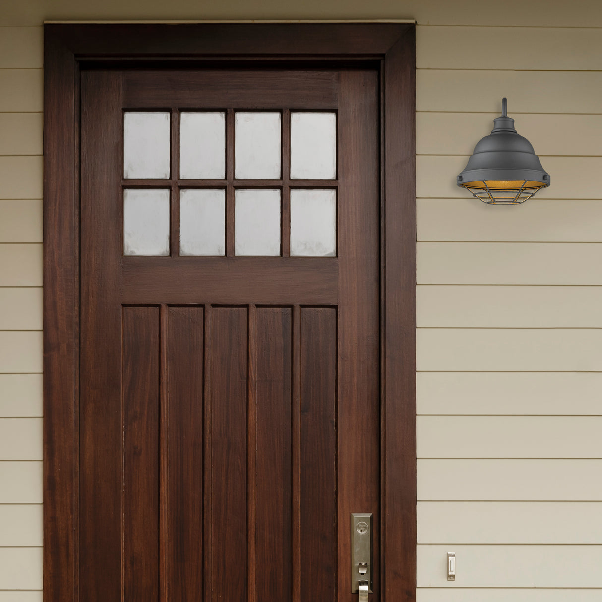 Bartlett NB Outdoor Medium Wall Sconce in Natural Black