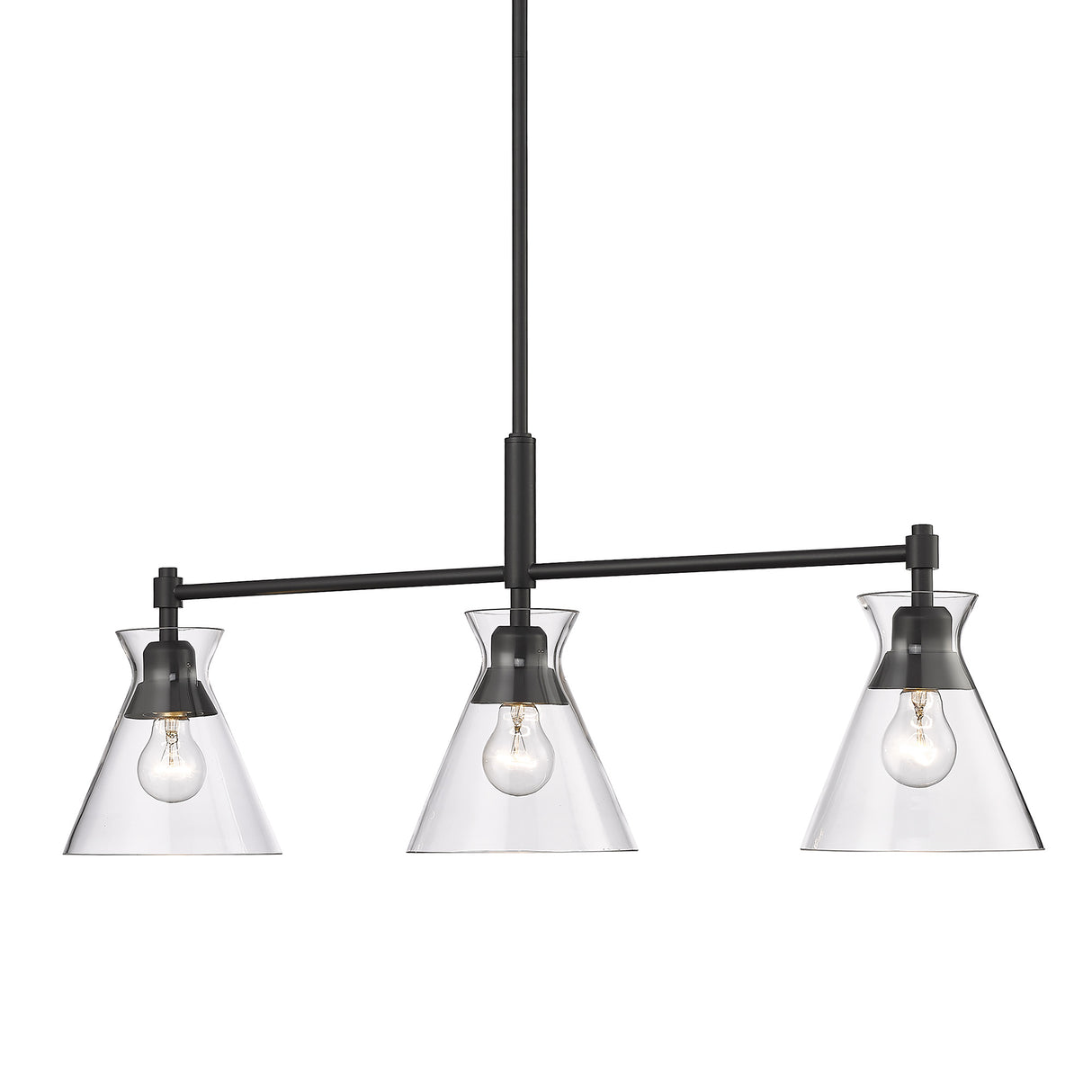 Malta Matte Black Linear Pendant