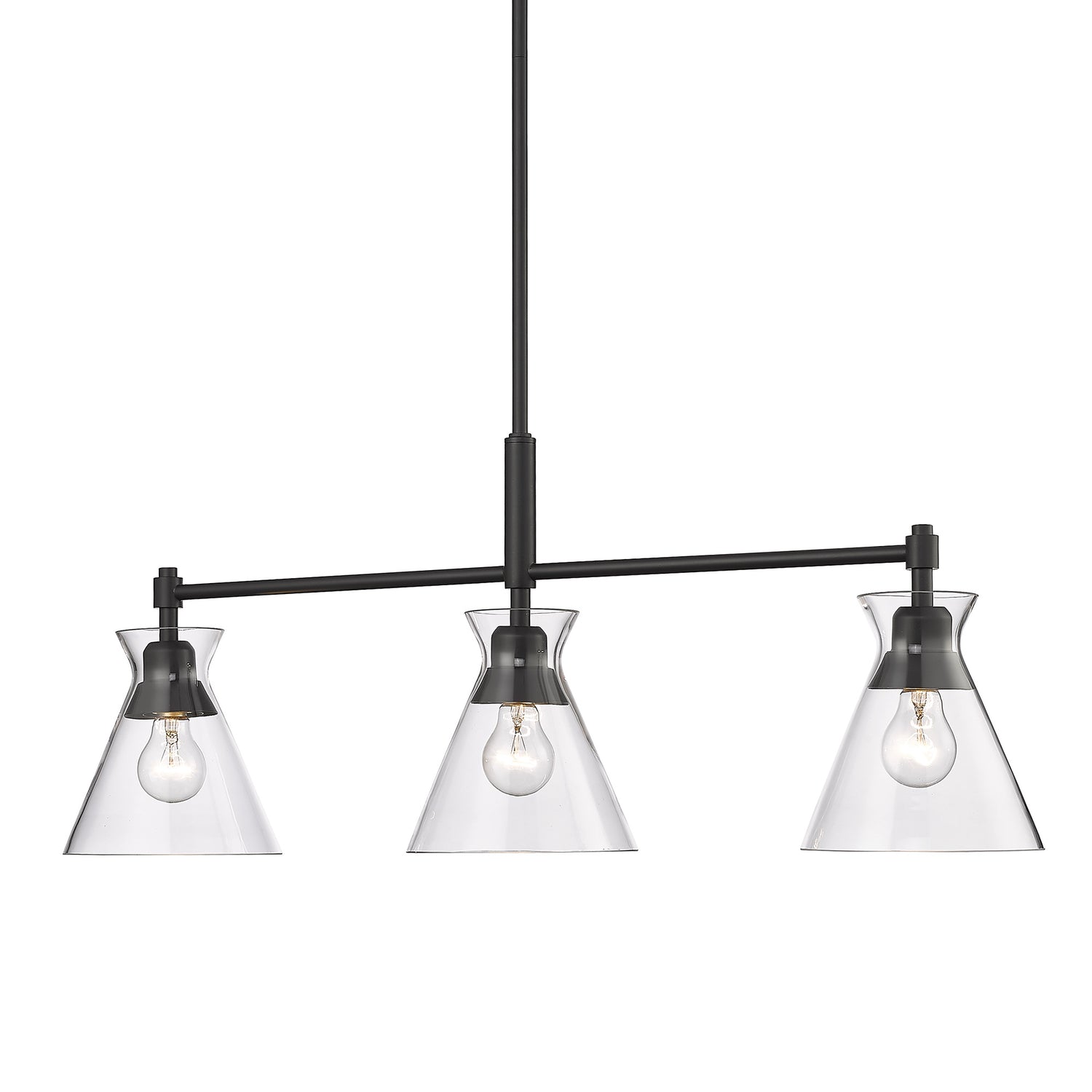 Malta Matte Black Linear Pendant