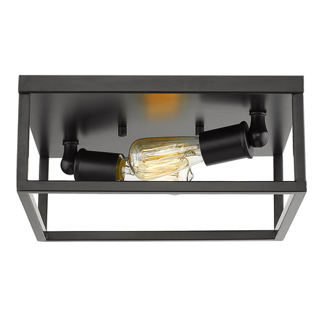 Wesson Flush Mount in Matte Black